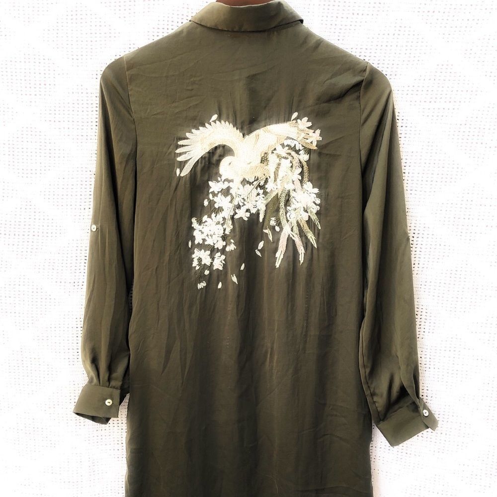 Katsumi (LF) Embroidered Maxi Shirt Dress
